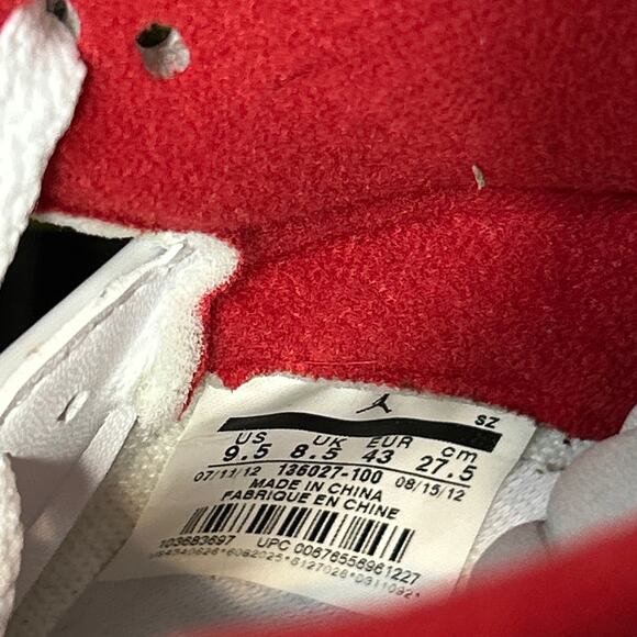 Air Jordan 5 Retro Fire Red Silver Tongue Men’s 9.5 (2012) – Style 136027-100 - Picture 9 of 16